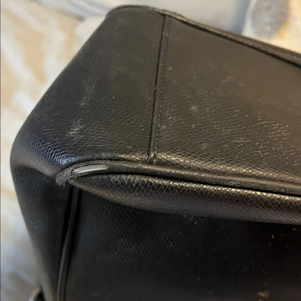 Coach Black Leather Men's Briefcase